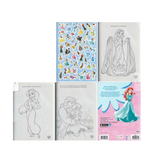 Giant coloring book with stickers