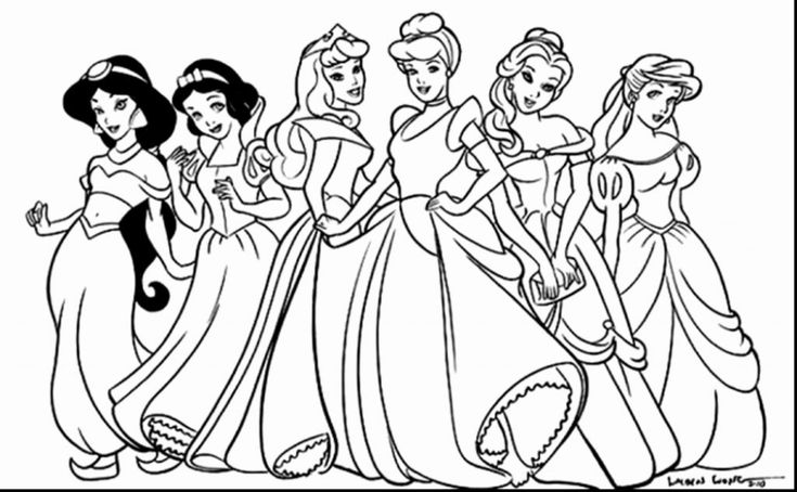 Princess colouring pages pdf