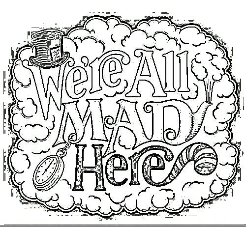 Alice and wonderland quote quote coloring pages adult coloring pages adult coloring books printables