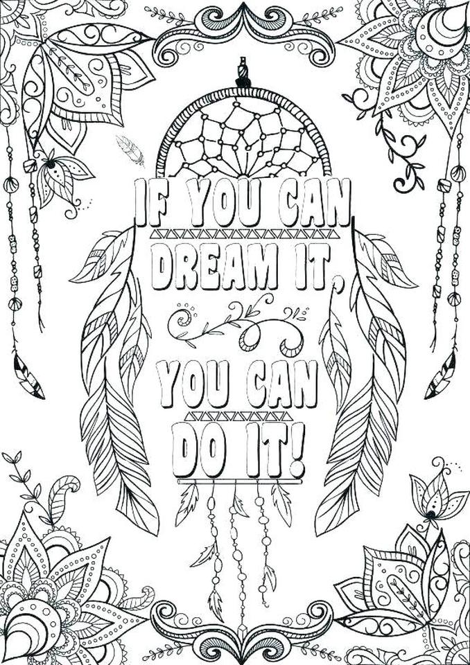 Free printable quote coloring pages