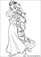 Tangled coloring pages on coloring
