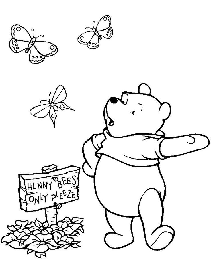 Cute winnie the pooh coloring pages pdf download