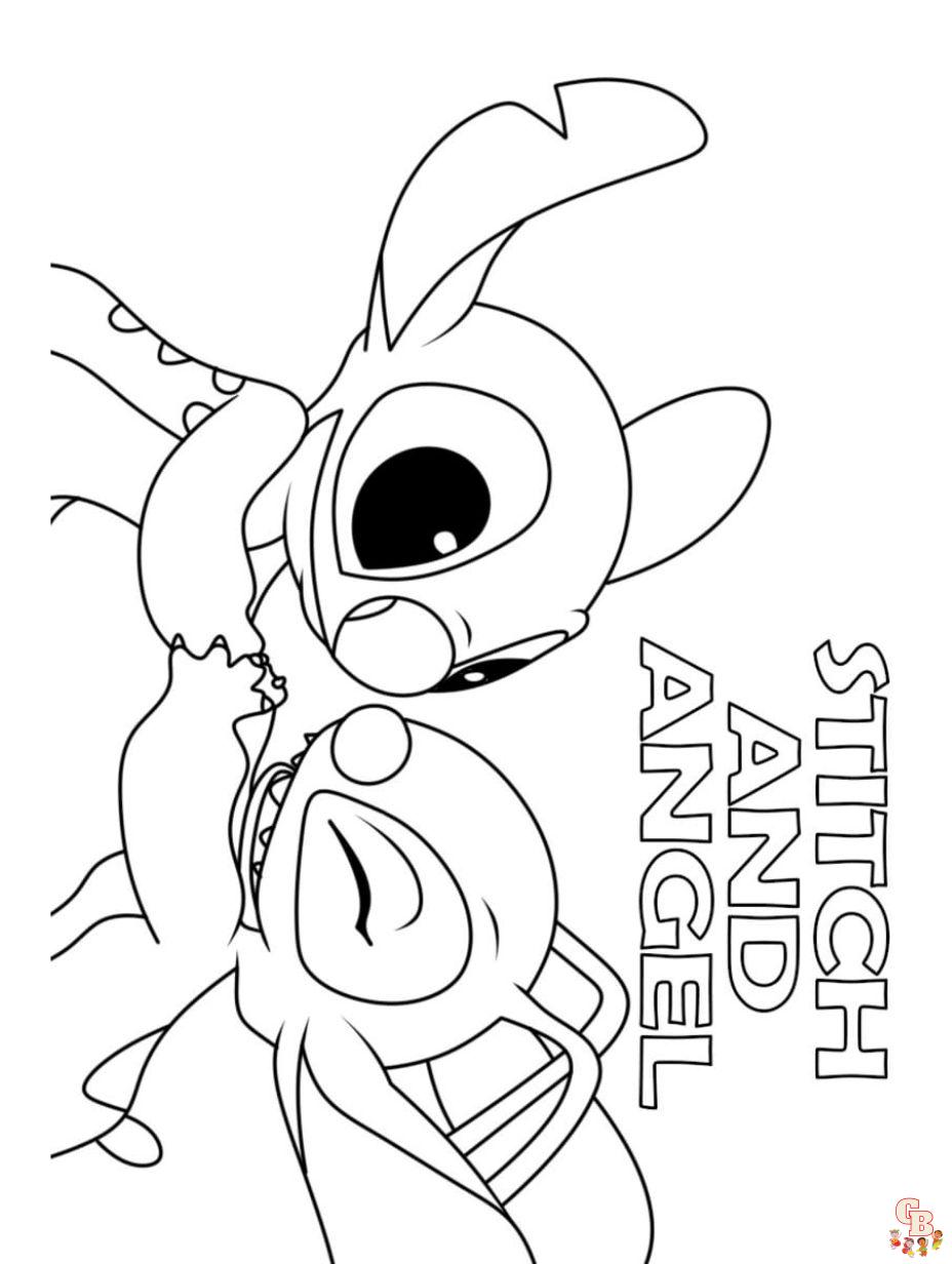 Stitch coloring pages