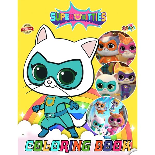 Superkitties coloring book new designs for all ages great gifts for kids boys girls ages