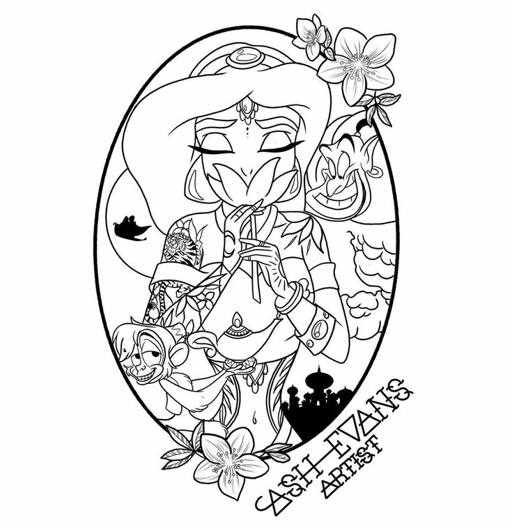 Pin by stacie hansen on punkrock disney princess coloring pages disney princess tattoo disney princess artwork
