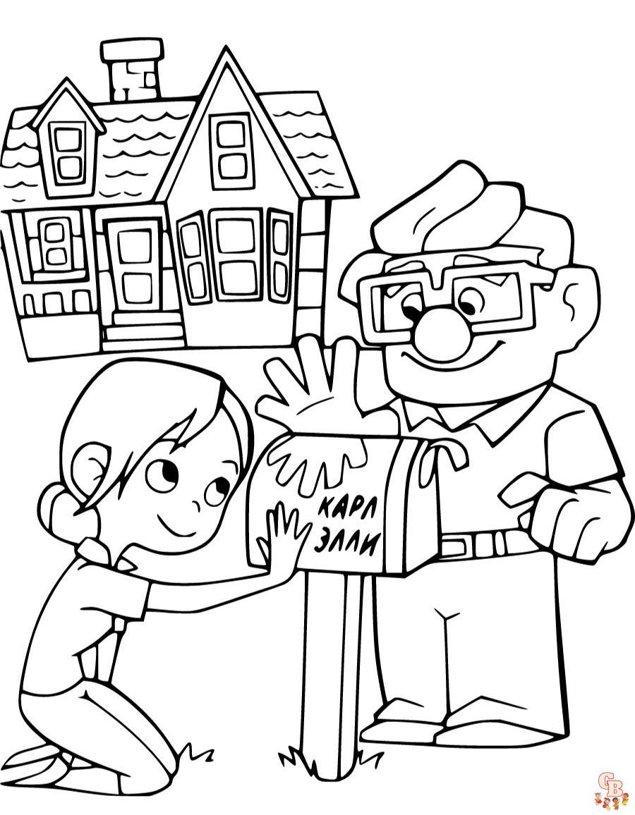 Printable up coloring pages free for kids and adults