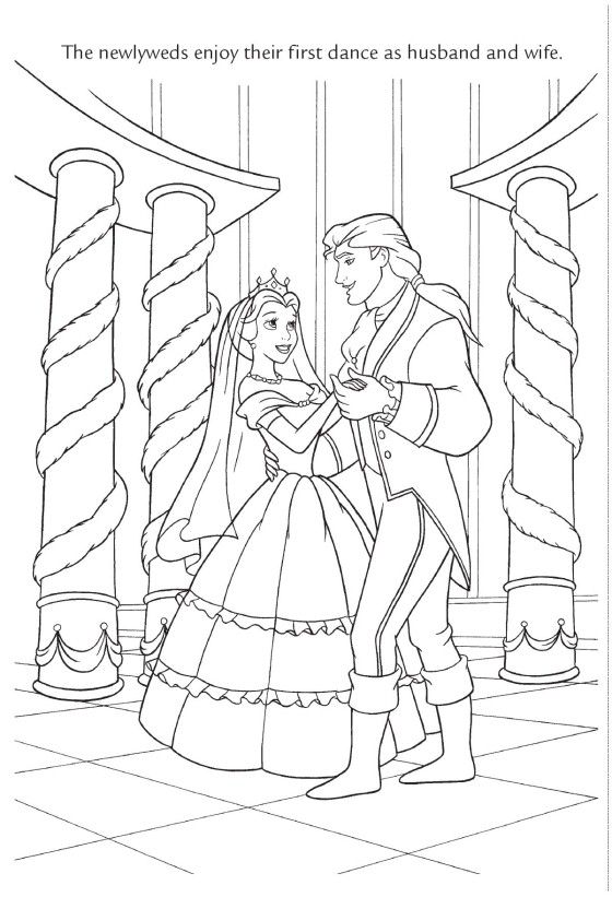 Belles wedding princess coloring pages disney coloring pages coloring pages