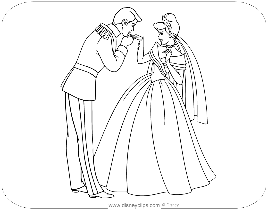 Cinderella coloring pages