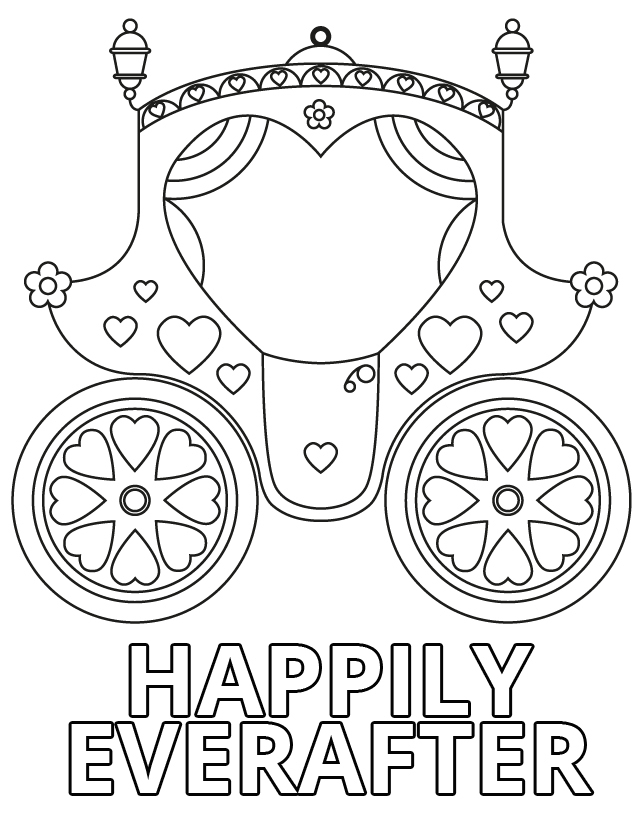 Wedding coloring pages