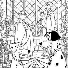 Anita and roger wedding coloring pages