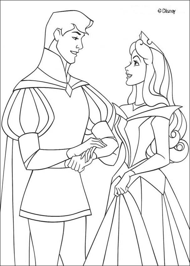 Princess wedding coloring pages