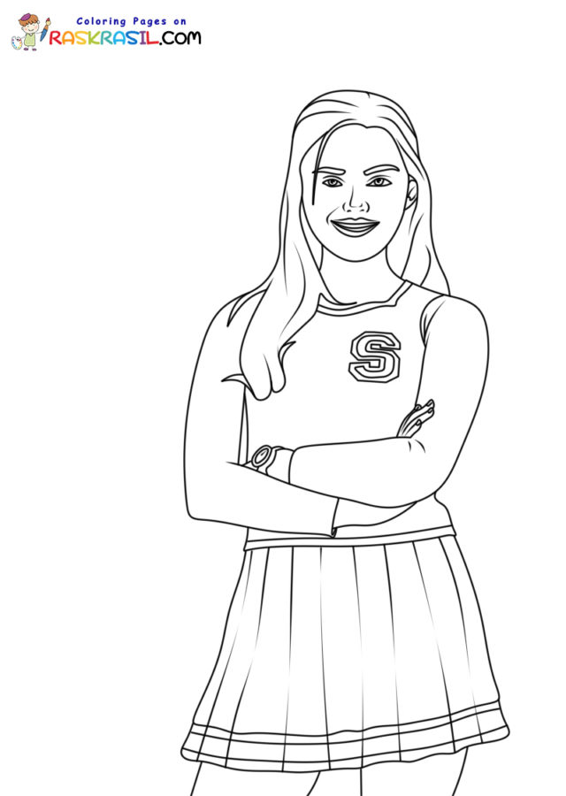 Disney zombies coloring pages