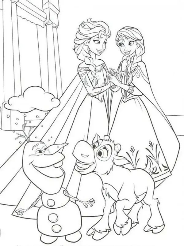 Sparkling frozen coloring pages for kids and adults disney princess coloring pages frozen coloring frozen coloring pages