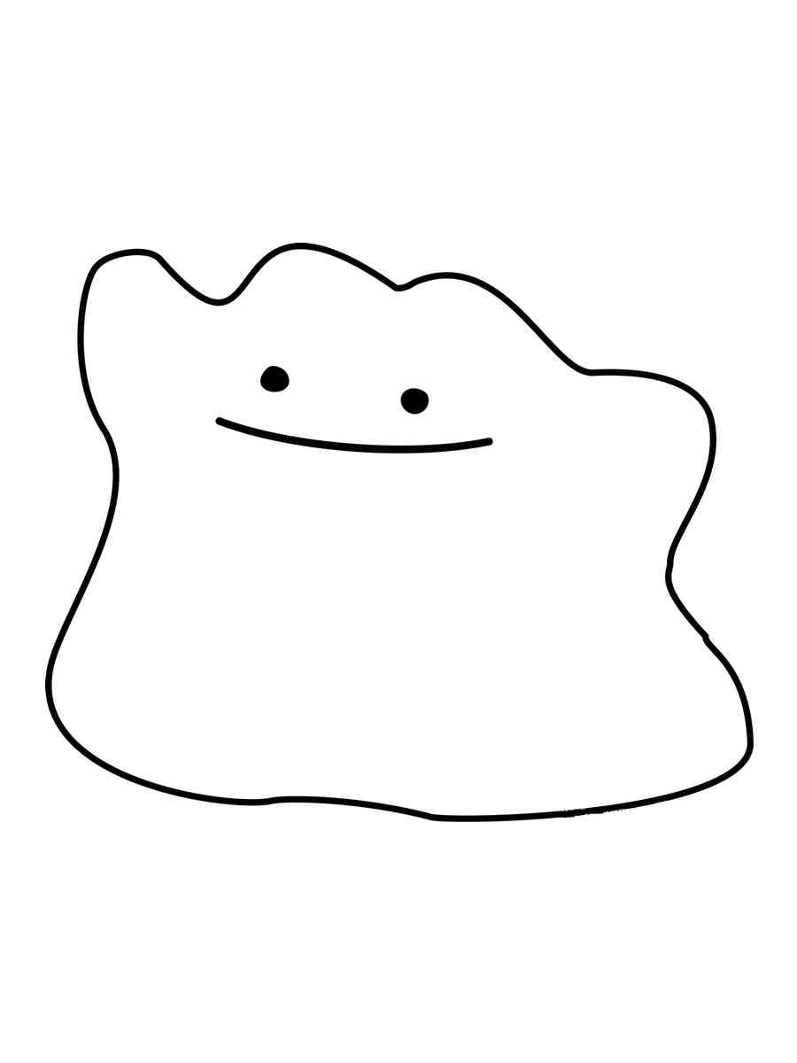 Pokemon ditto coloring pages