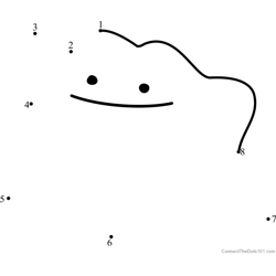 Pokemon ditto connect the dots printable worksheets
