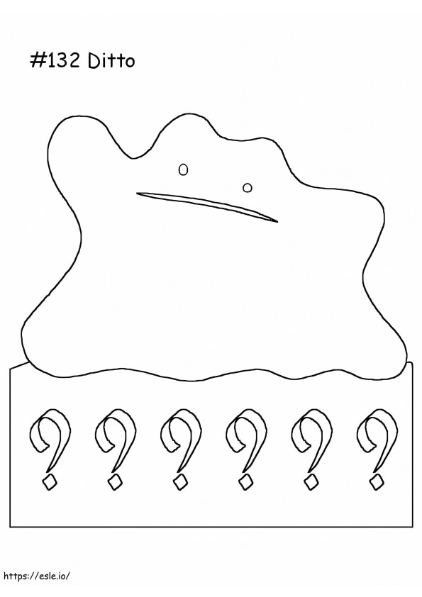 Ditto coloring page