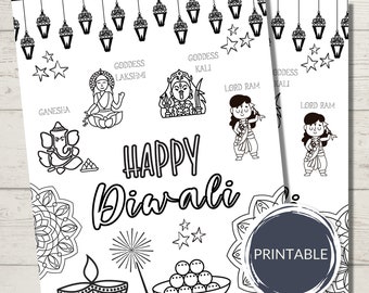 Diwali coloring page for kids diwali for children diwali activity colouring page printable instant digital download