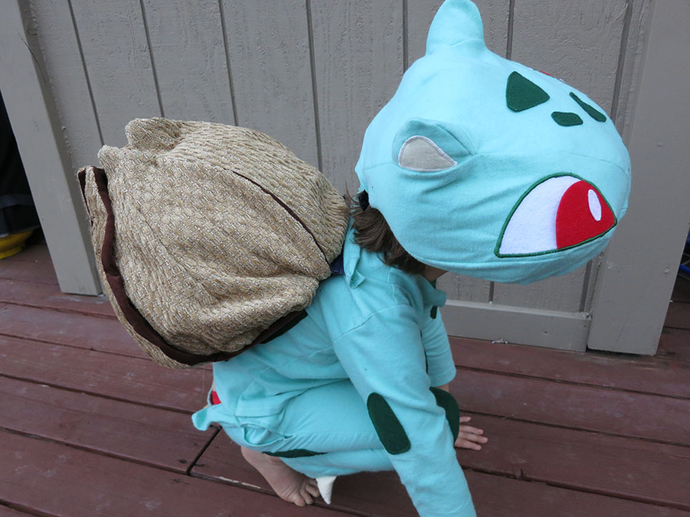 Making a bulbasaur halloween costume retro tech journal