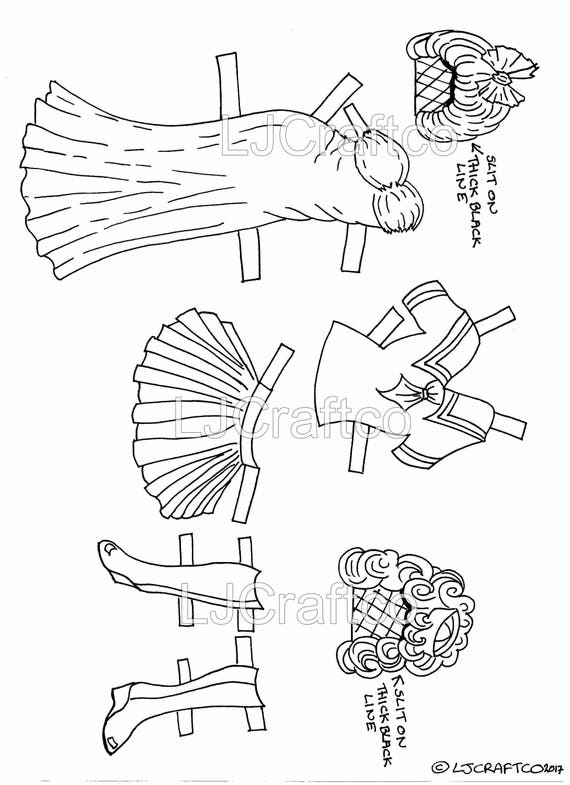 Drag queen colouring pages digital download make it yourself paper doll diy showgirl doll drawing printable diva costume paper craft