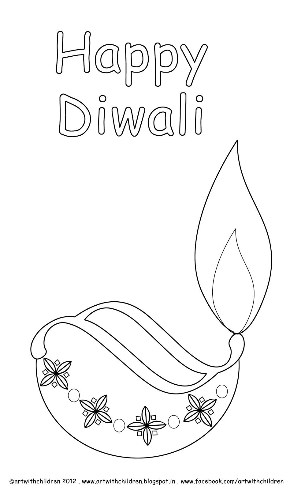 Diwali diya coloring page coloring pages diwali fall coloring pictures