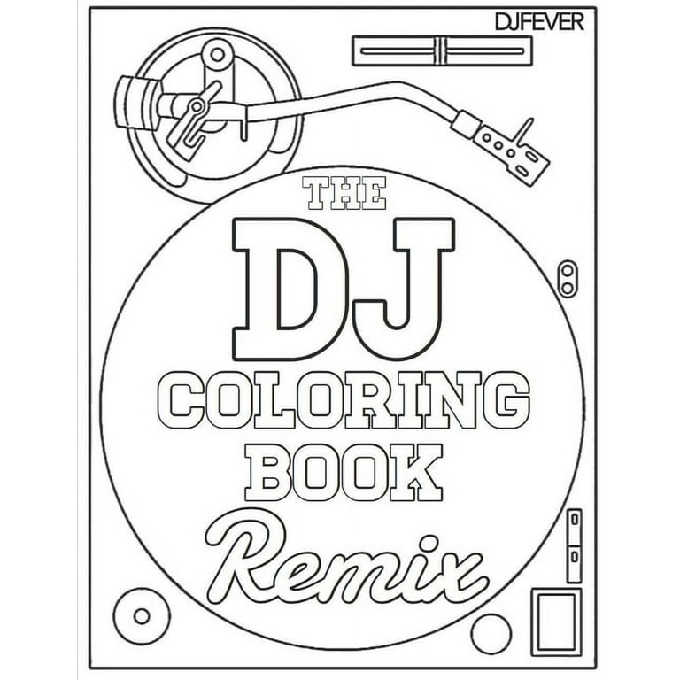The dj coloring book remix paperback