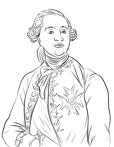 King louis xvi coloring page free printable coloring pages