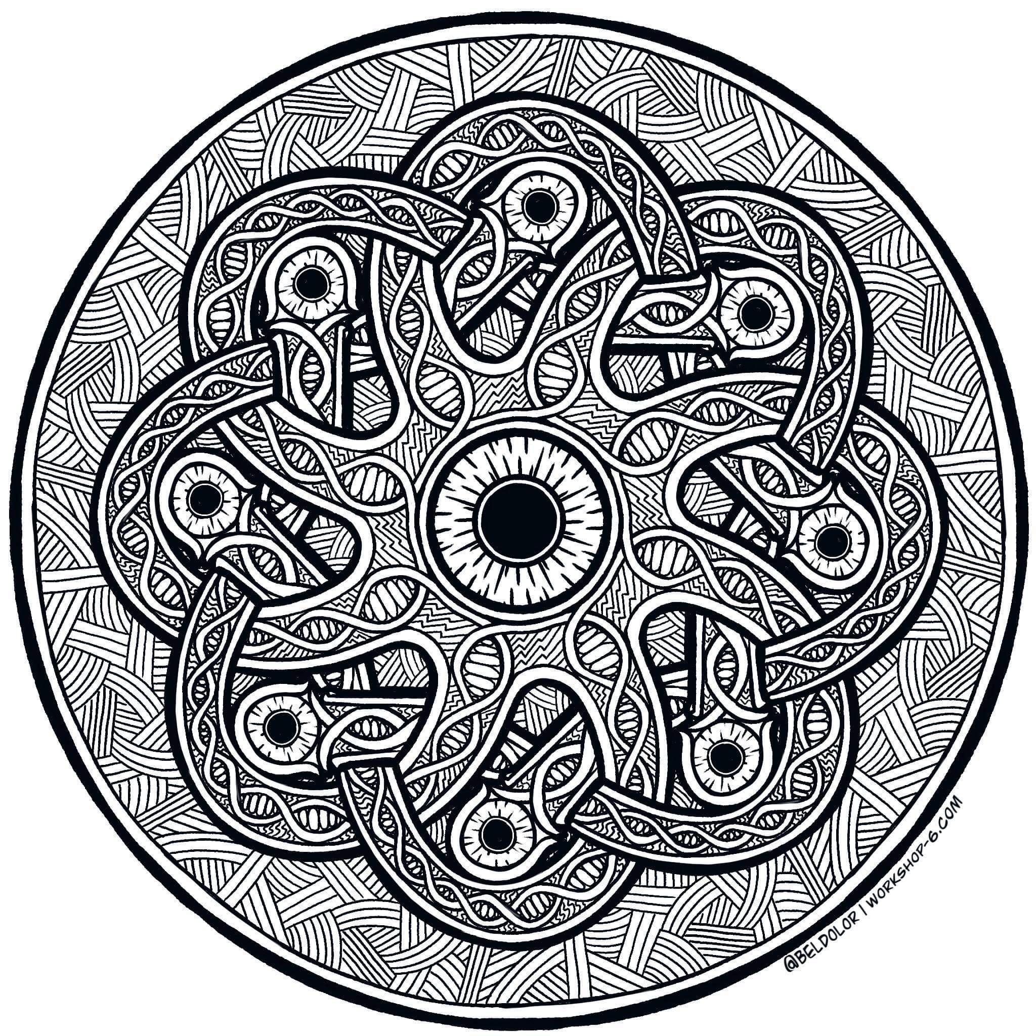 Art a beholder coloring page