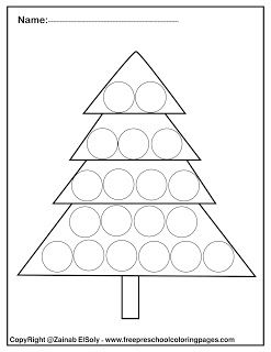 Enjoy winter with free dot marker coloring pages for kids