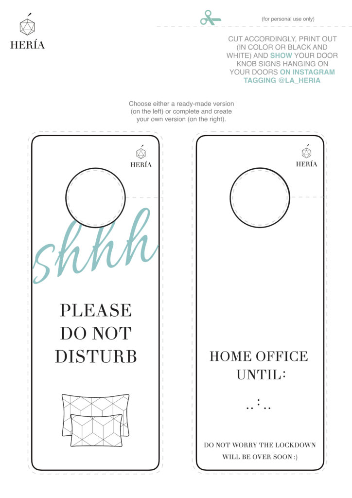 Diy do not disturb door hanger
