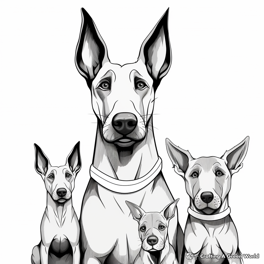 Doberman coloring pages