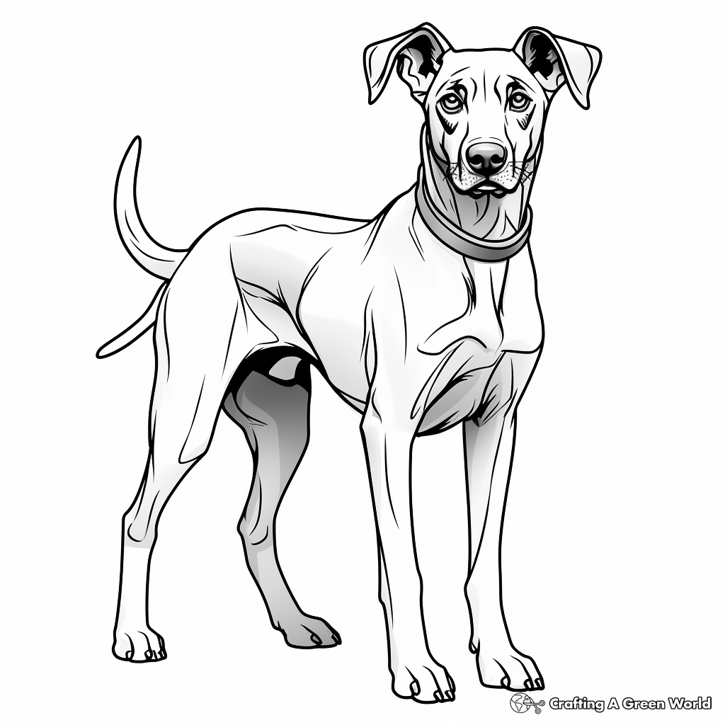 Doberman coloring pages