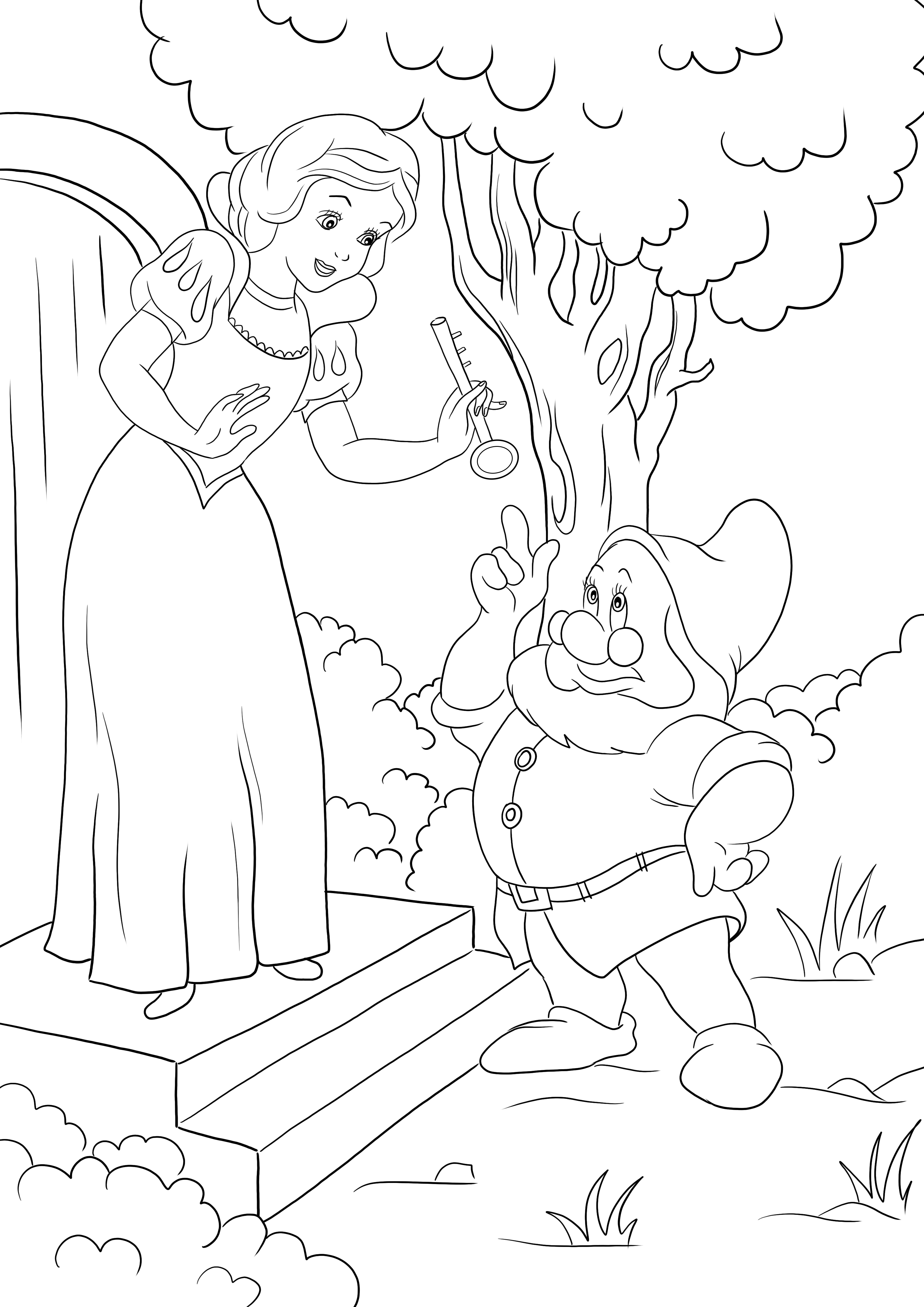 Snow white and doc dwarf