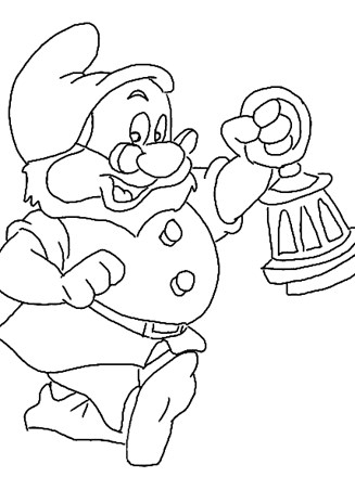 Snow white coloring page