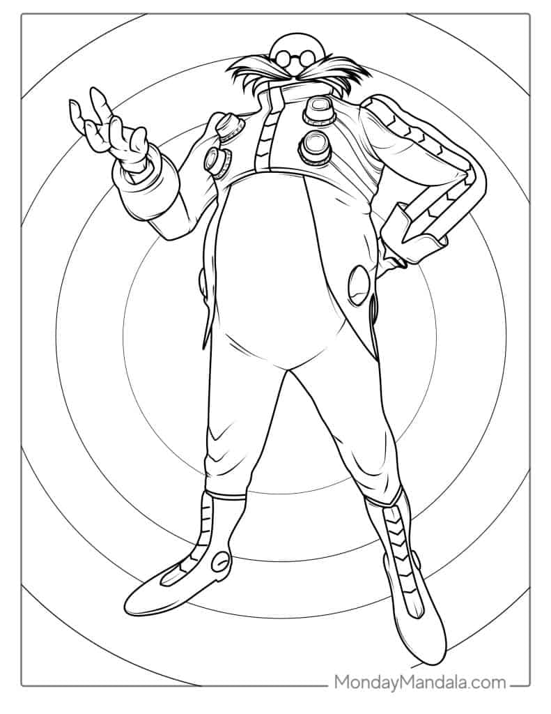 Sonic coloring pages free pdf printables