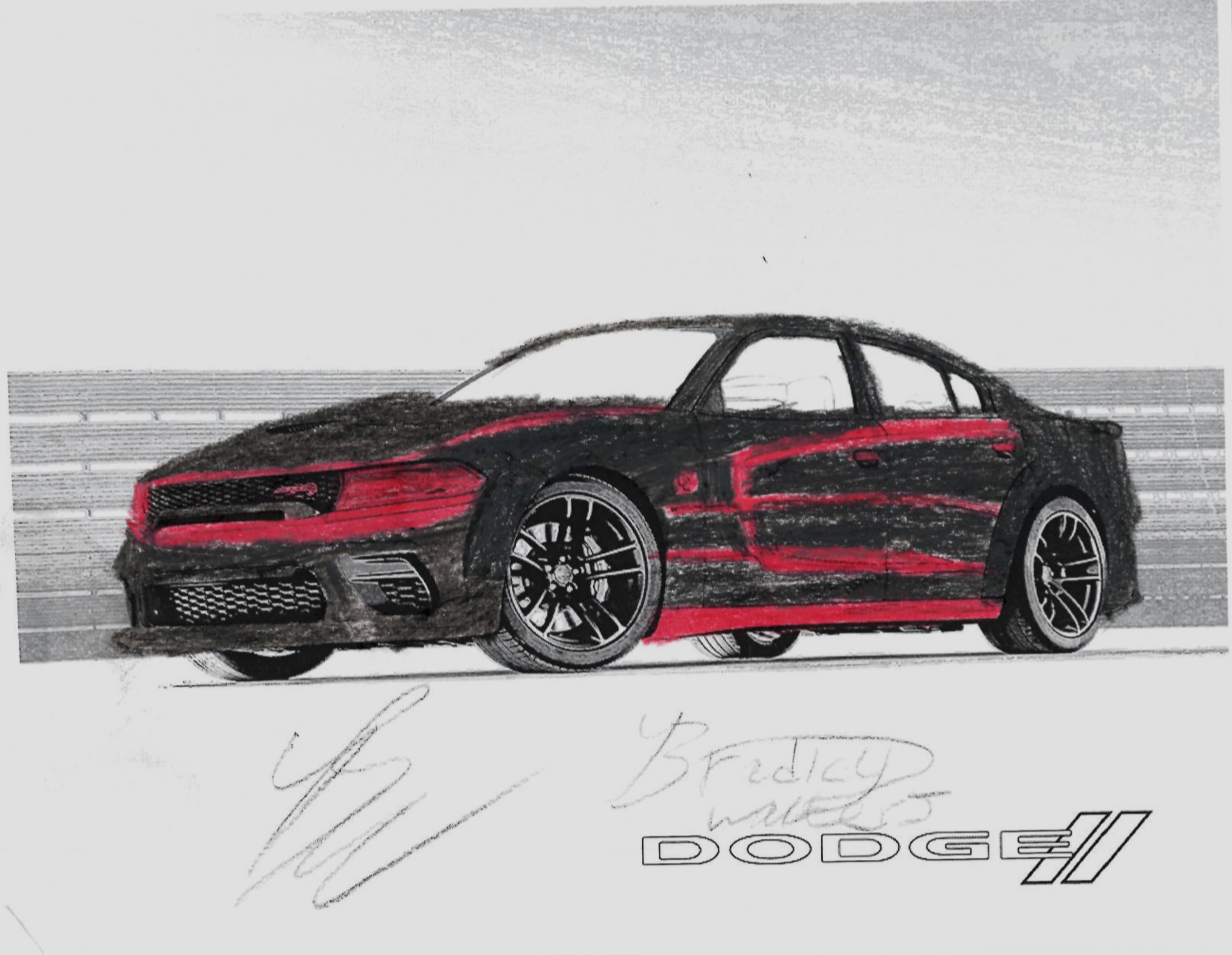 Coloring page submissions dodge garage