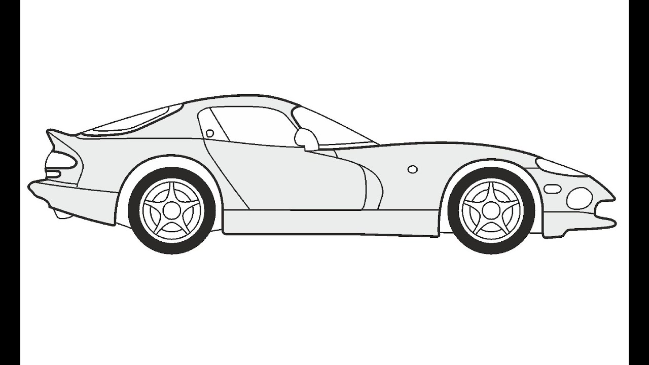 How to draw a chrysler viper gts ðððº ððñðñðððññ chrysler viper gts