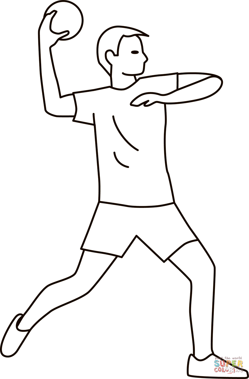 Dodgeball coloring page free printable coloring pages