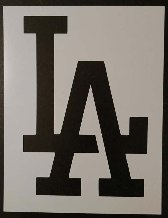 La la los angeles dodgers x custom stencil fast free shipping