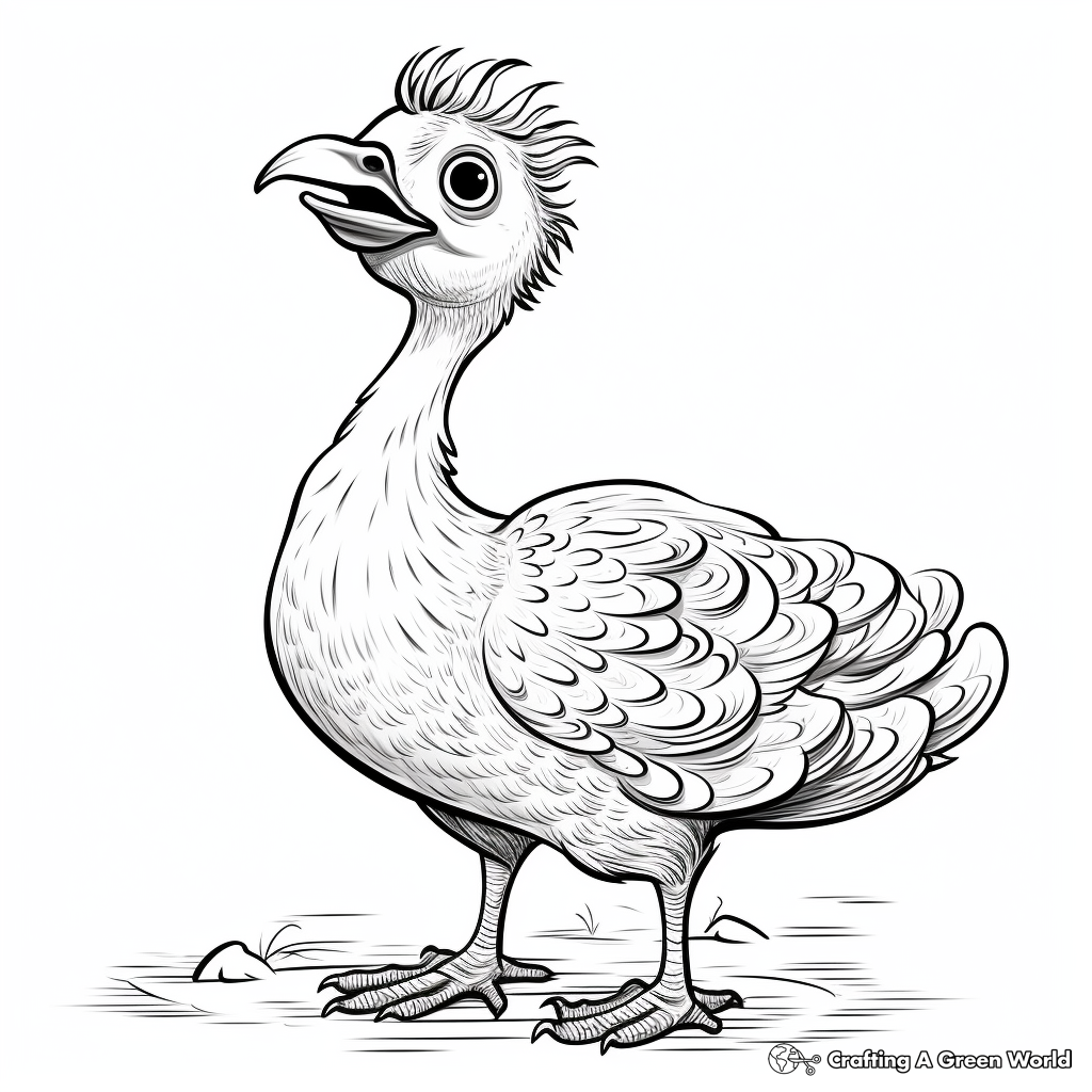 Dodo bird coloring pages