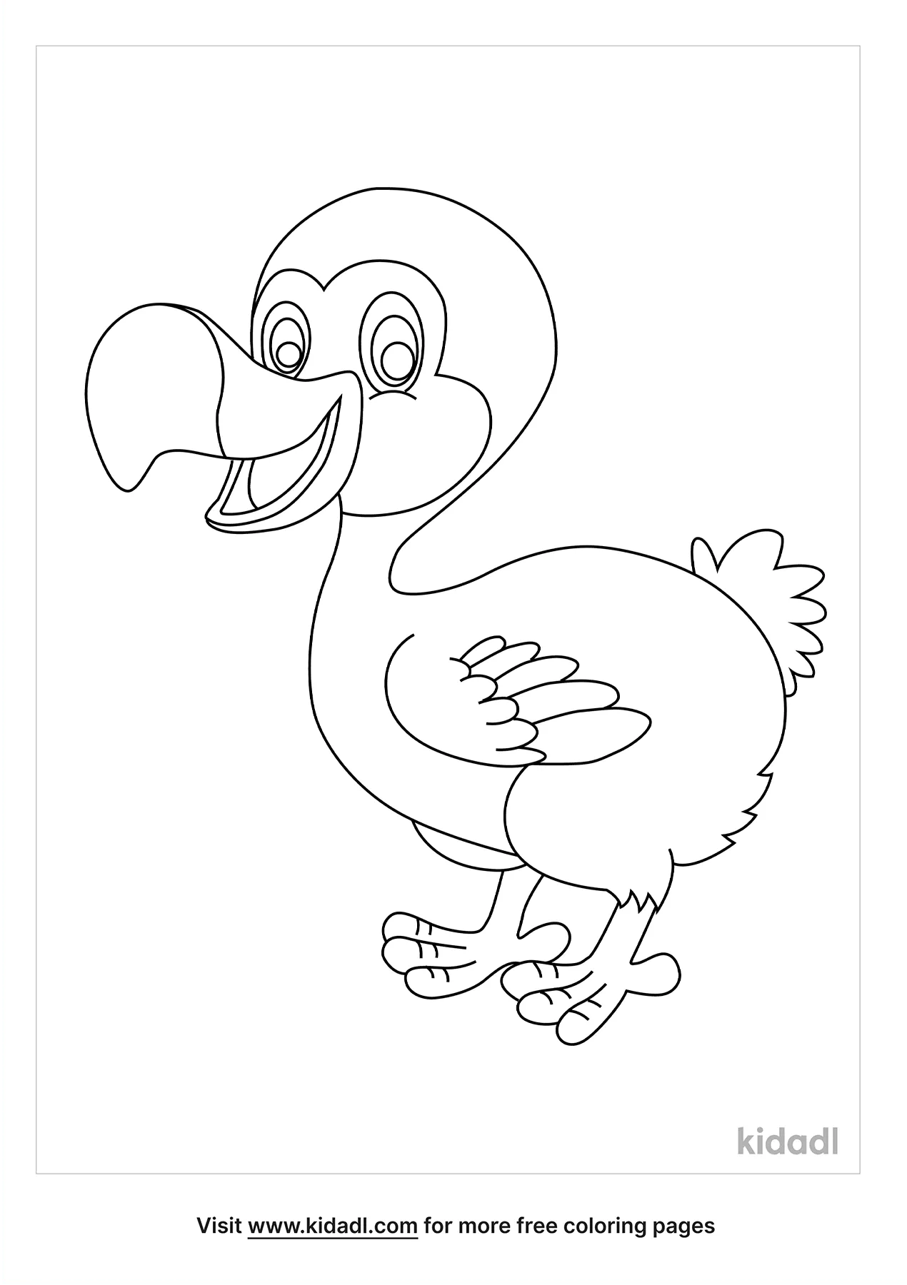 Free dodo bird coloring page coloring page printables