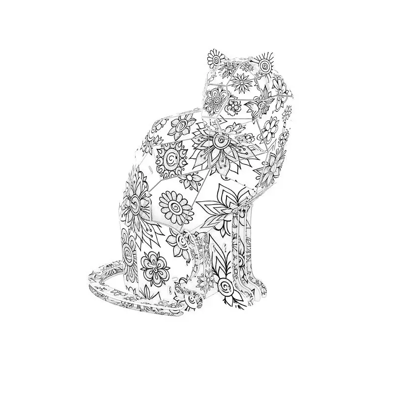 D diy hand assembled animal cat dog puzzle creative