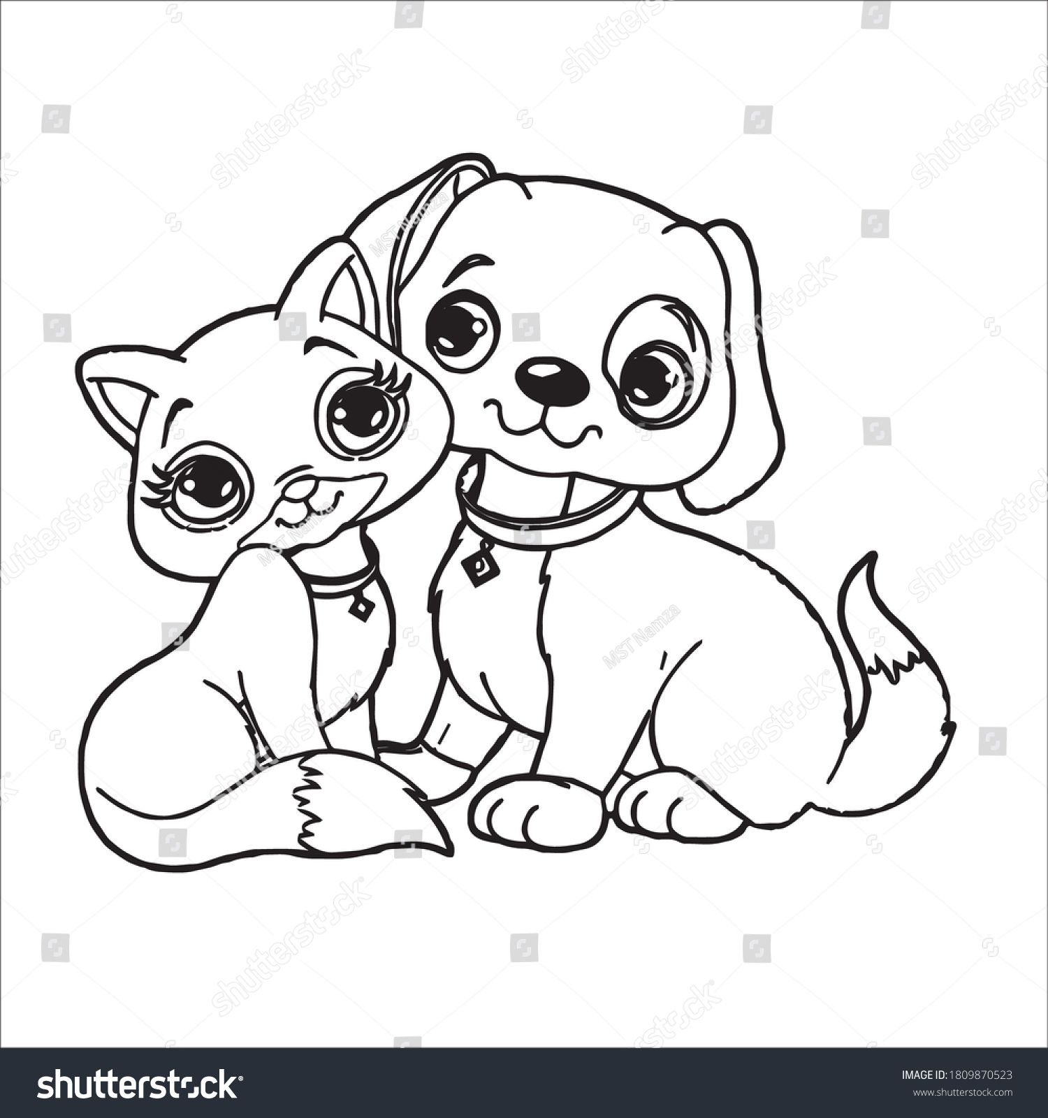 Puppy coloring pagesdog coloring pages animal stock vector royalty free