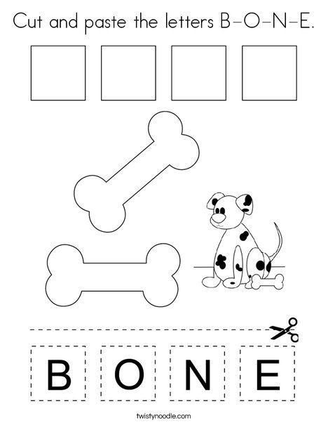 Cut and paste the letters b