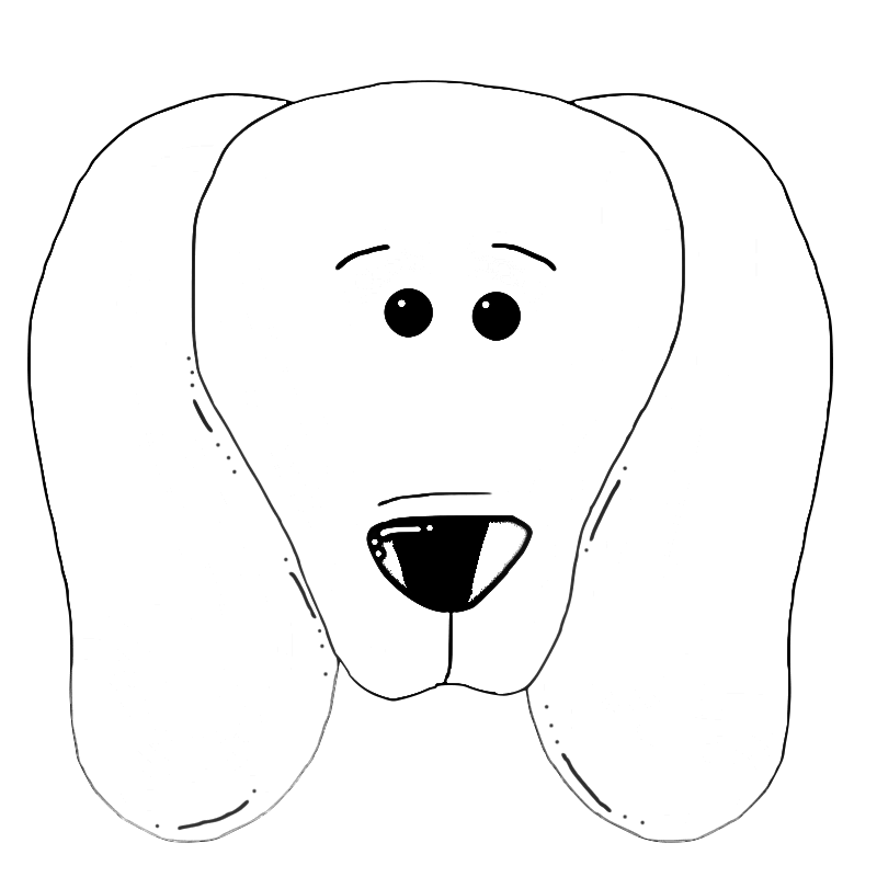 Free printable coloring pages puppy coloring pages animal mask templates dog coloring page