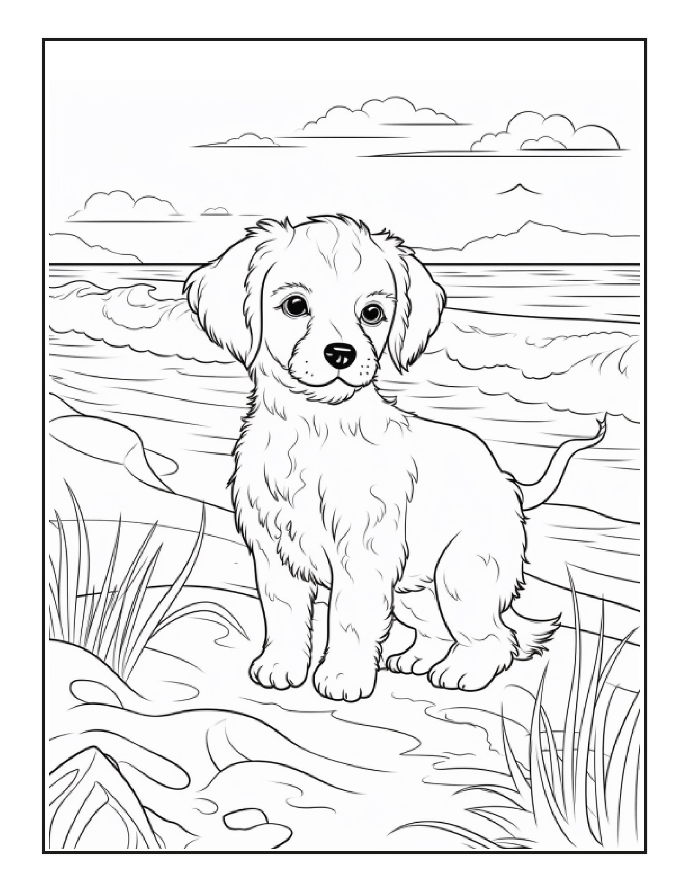 Cute dog coloring pages for kids dog coloring pages for kids coloring pages for kids dog coloring pages digital download printable