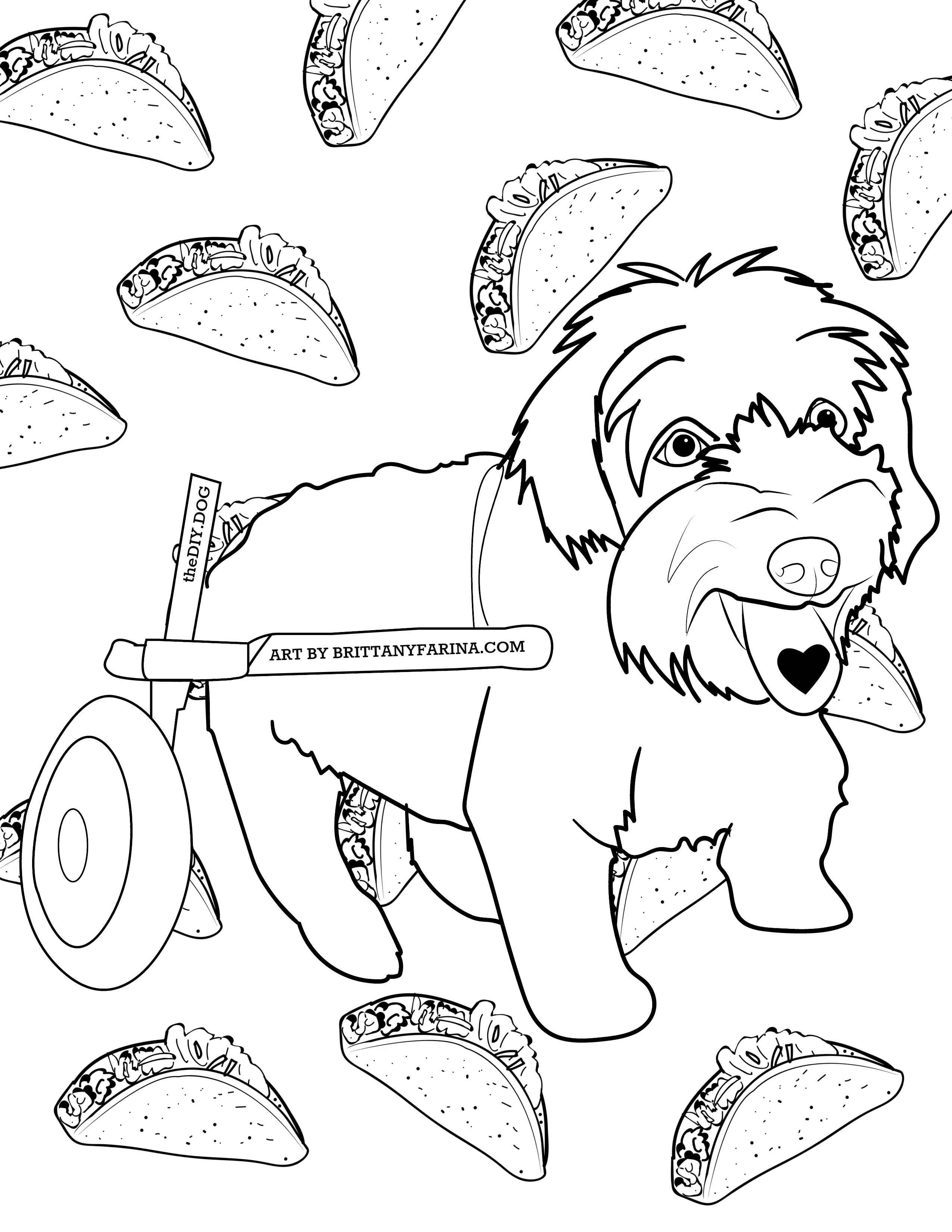 How to turn your dog into a coloring page