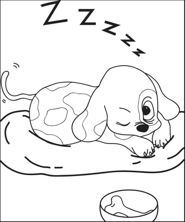 Free dogs coloring pages for kids