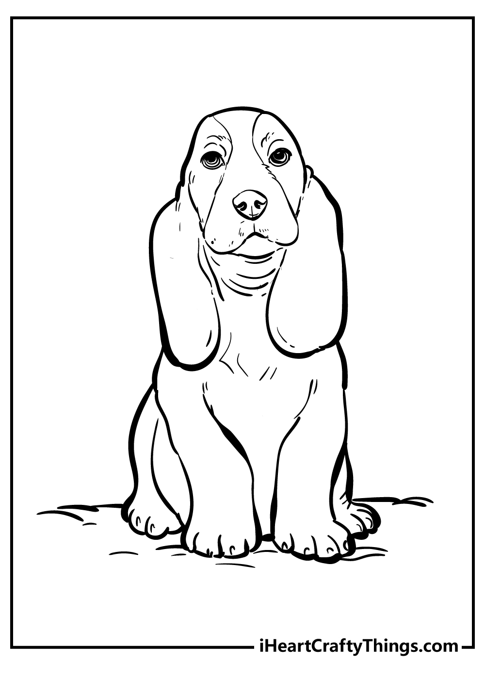 Dog coloring pages free printables