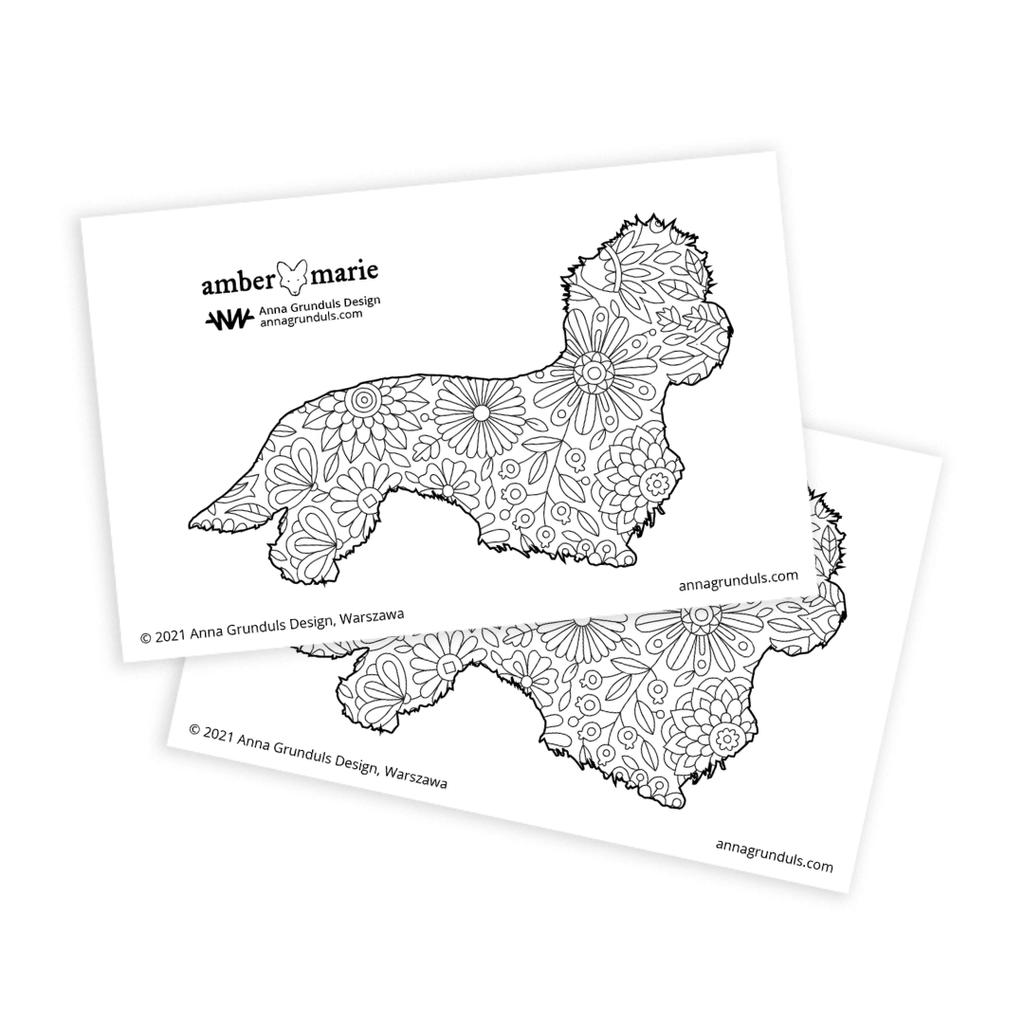 Cheap dog breed silhouette stickers for adult coloring with flowers pattern diy scrapbooking supplies