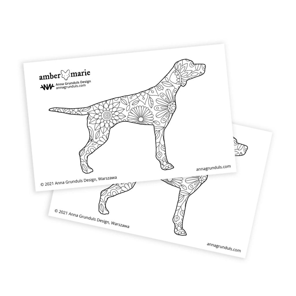 Cheap dog breed silhouette stickers for adult coloring with flowers pattern diy scrapbooking supplies